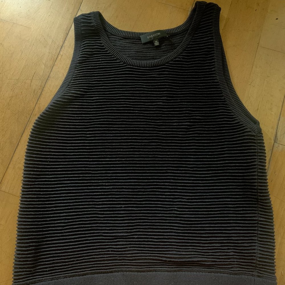 Aritzia Babaton black knit tank